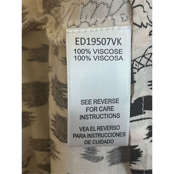 Brass Monkey Boutique Mixed Animal Print Tiered Ruffle Maxi Dress S - Picture 8 of 8